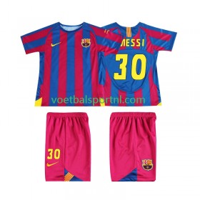 FC Barcelona Lionel Messi 30 Champions League 2006 Retro Kind Thuis Tenue 2005